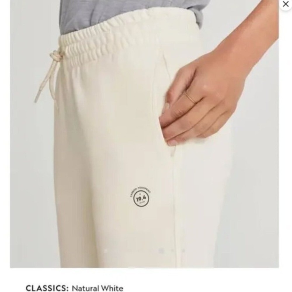 NWT allbirds Women's The R&R Sweatpants Small Natural White Sustainable Athletic - Picture 10 of 15